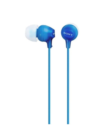 Auriculares intrauditivos sony mdr-ex15apli/ con micrófono/ jack 3.5/ azules