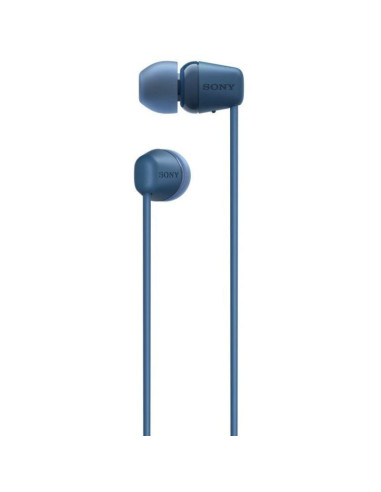 Auriculares inalámbrico intrauditivos sony wi-c100/ con micrófono/ bluetooth/ azules