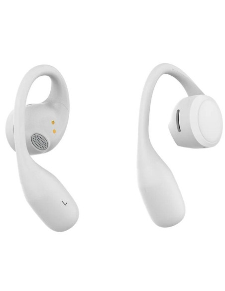 Auriculares deportivos bluetooth spc ether 2 sense con estuche de carga/ autonomía 8h/ blancos