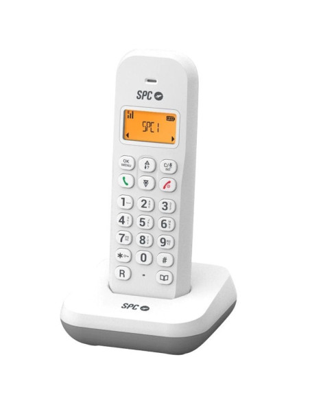 Teléfono inalámbrico spc keops 7334b/ blanco