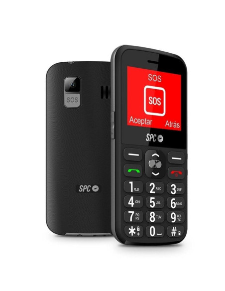 Teléfono móvil spc fortune 2 para personas mayores/ negro