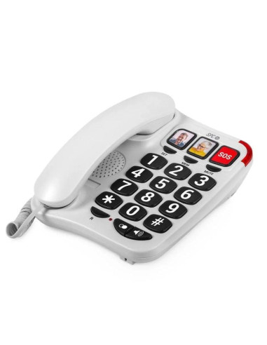 Teléfono spc confort numbers 2/ blanco