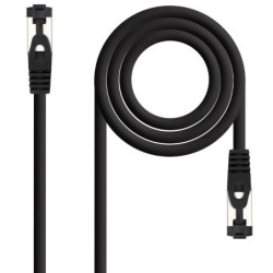 Cable de red rj45 sstp nanocable 10.20.2002-bk cat.8.1/ 2m/ negro
