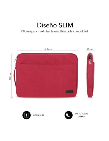 Funda subblim urban laptop sleeve para portátiles hasta 15.6'/ roja