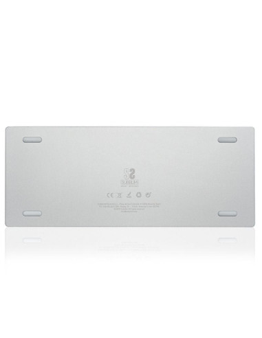 Teclado compacto inalámbrico por bluetooth subblim advance compact/ plata