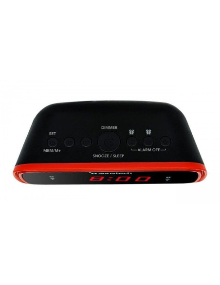 Despertador sunstech frd60rd/ radio fm
