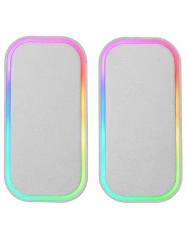 Altavoces con bluetooth mars gaming ms-om/ 20w/ 2.0/ blanco