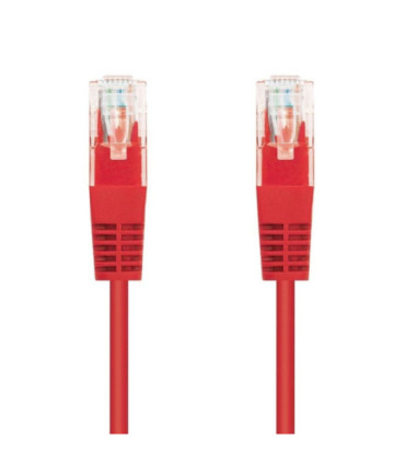 Cable de red rj45 utp nanocable 10.20.0400-l25-r cat.6/ 25cm/ rojo