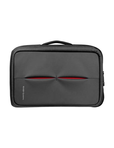 Mochila mars gaming mb2 para portátil hasta 17.3'/ puerto usb/ antirrobo/ impermeable/ gris y roja