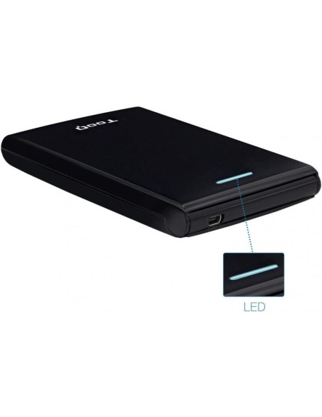 Caja externa para disco duro de 2.5' tooq tqe-2526b/ usb 3.1
