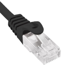 Cable de red rj45 utp phasak phk 1701 cat.6/ 1m/ negro