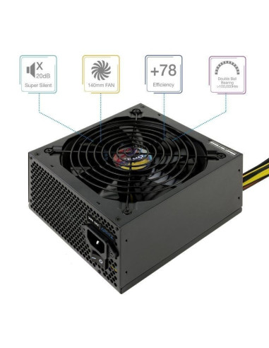 Fuente de alimentación tooq tqapolo-700sp/ 700w/ ventilador 14cm