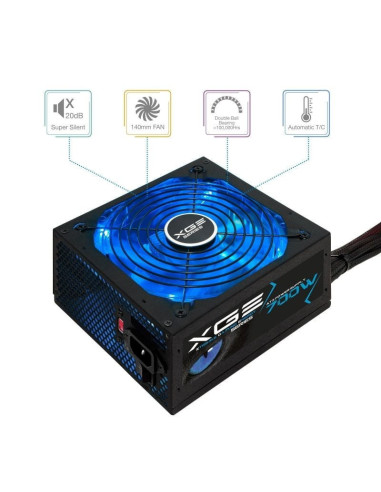 Fuente de alimentación  tooq tqxgeii-700sap/ 700w/ ventilador 14cm/ 80 plus bronze