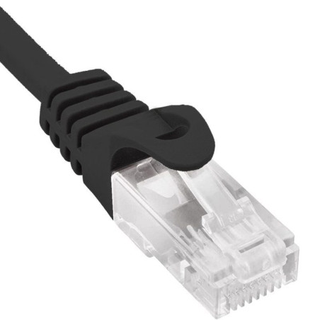 Cable de red rj45 utp phasak phk 1852 cat.6/ 25cm/ negro