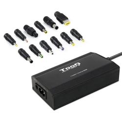 Cargador de Portátil TooQ TQLC-100BS01M/ 1xUSB/ 100W/ Manual/ 12 Conectores/ Voltaje 12-24V