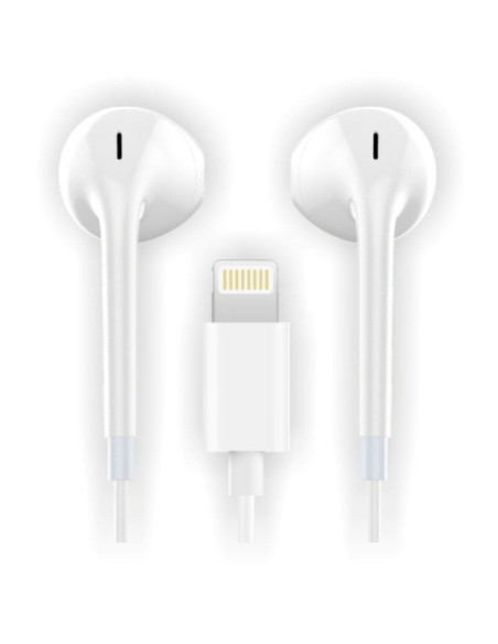 Auriculares intrauditivos tech one tech eartech hip tec1201/ con micrófono/ lightning/ blancos