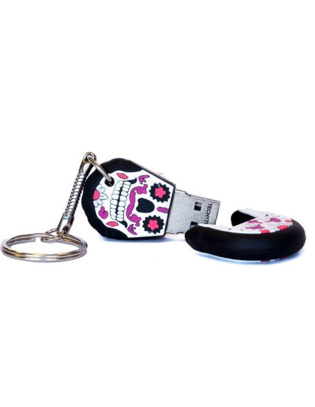 Pendrive 32gb tech one tech calavera pinky usb 2.0
