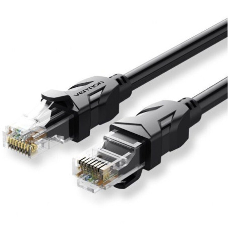 Cable de red rj45 utp vention ibebt cat.6/ 30m/ negro