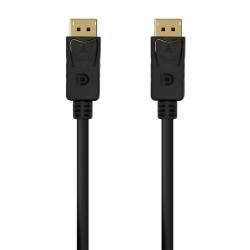 Cable DisplayPort 1.2 4K Aisens A124-0548/ DisplayPort Macho - DisplayPort Macho/ Hasta 5W/ 2300Mbps/ 50cm/ Negro