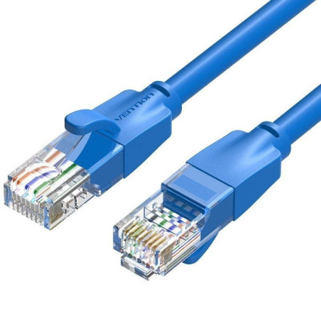 Cable de red rj45 utp vention ibelf cat.6/ 1m/ azul