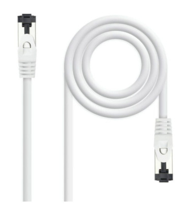 Cable de red rj45 sstp nanocable 10.20.2001-w cat.8.1/ 1m/ blanco