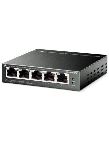 Switch tp-link tl-sg105pe 5 puertos/ rj-45 10/100/1000 poe