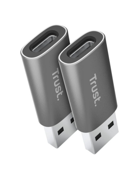 Adaptador usb 3.2 gen2 trust calyx / usb tipo-c hembra - usb macho