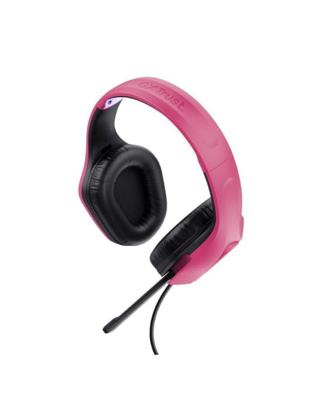 Auriculares gaming con micrófono trust gaming gxt 415 zirox/ jack 3.5/ rosas