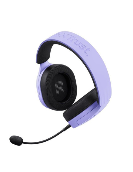 Auriculares gaming inalámbricos con micrófono trust gaming gxt 491 fayzo/ bluetooth/ jack 3.5/ morados
