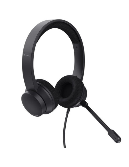 Auriculares trust hs-260/ con micrófono/ usb/ negros