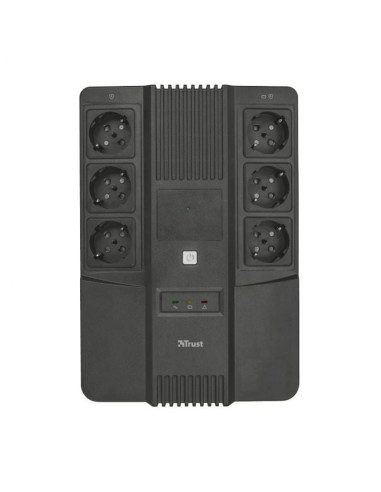 Sai línea interactiva trust maxxon/ 800va/ 6 salidas/ formato bloque