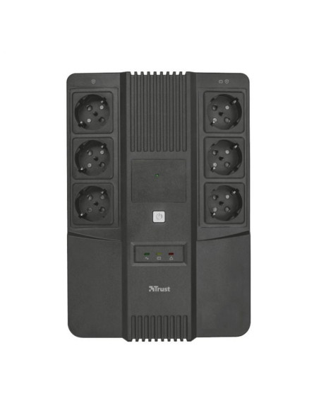 Sai línea interactiva trust maxxon/ 800va/ 6 salidas/ formato bloque