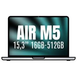 Apple Macbook Air 15,3'/ M5 10-Core CPU/ 16GB/ 512GB SSD/ 10-Core GPU/ Plata