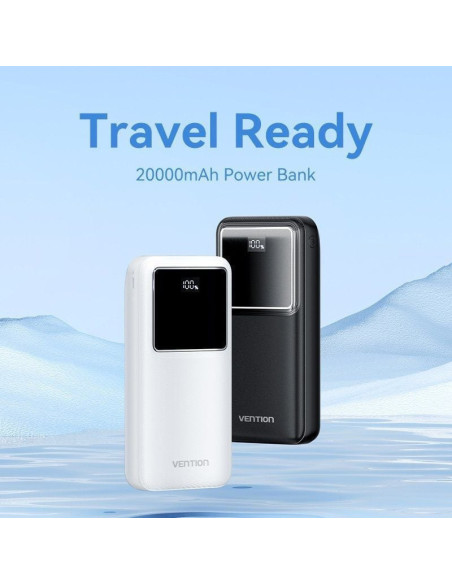 Powerbank 20000mah vention fhlw0/ 22.5w/ blanca
