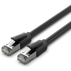 Cable de red rj45 sftp vention ikkbf cat.8/ 1m/ negro