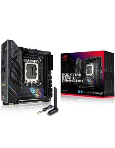 Placa base asus rog strix b760-i gaming (wifi) socket 1700/ mini-itx