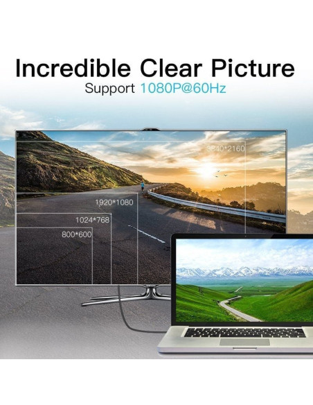 Cable conversor vention habbg/ mini displayport macho - hdmi macho/ 1.5m/ negro