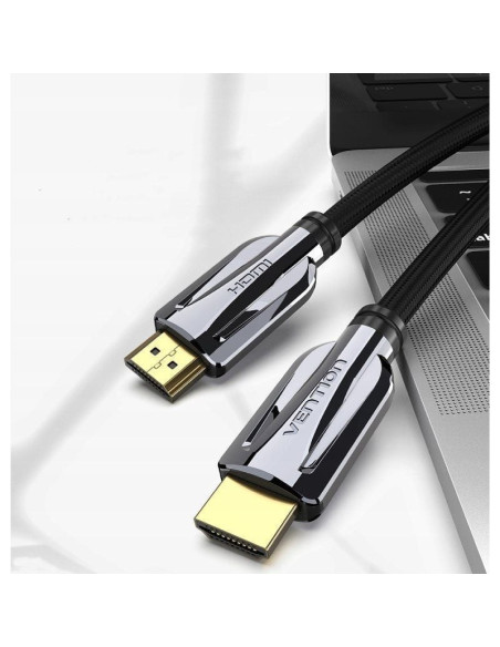 Cable hdmi 2.1 8k vention aalbi/ hdmi macho - hdmi macho/ 3m/ gris y negro
