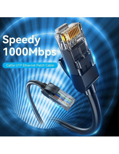 Cable de red rj45 utp vention iabbx cat.5e/ 50m/ negro