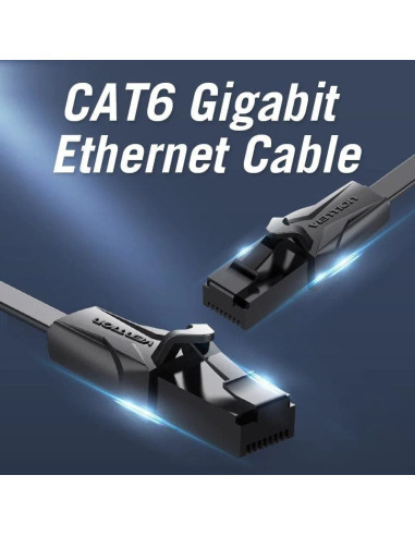 Cable de red rj45 utp vention ibabi cat.6/ 3m/ negro