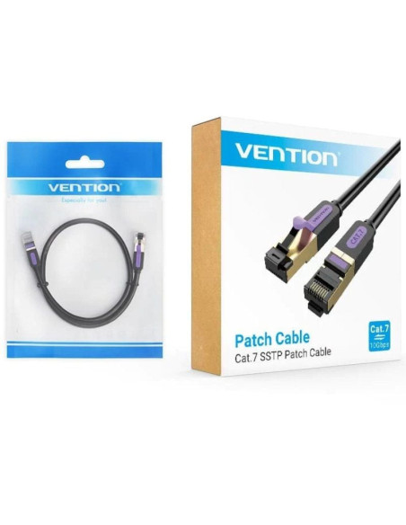 Cable de red rj45 sftp vention icdbi cat.7/ 3m/ negro