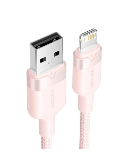 Cable usb lightning vention lanbh/ usb macho - lightning macho/ 480mbps/ 1m/ rosa