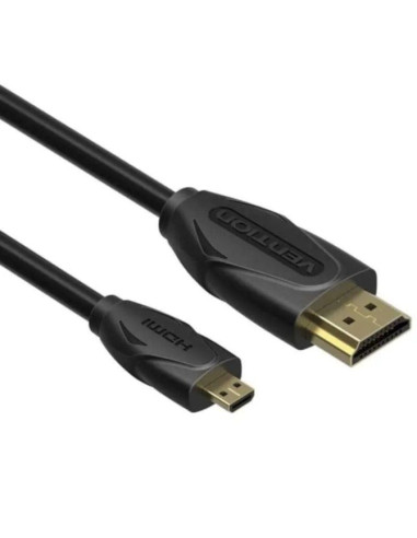 Cable hdmi vention vaa-d03-b200/ hdmi macho - micro hdmi macho/ 2m/ negro
