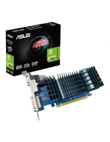 Tarjeta gráfica asus geforce gt 730 evo/ 2gb ddr3/ compatible con perfil bajo