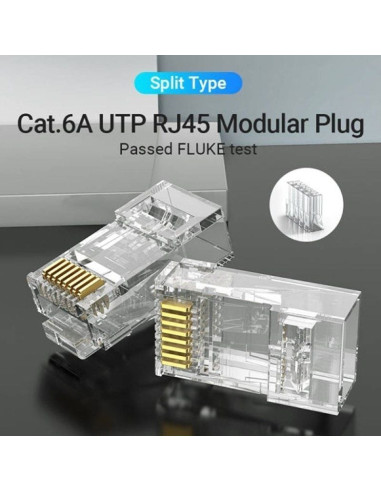 Conector rj45 idgr0-50/ cat.6a utp/ 50 uds