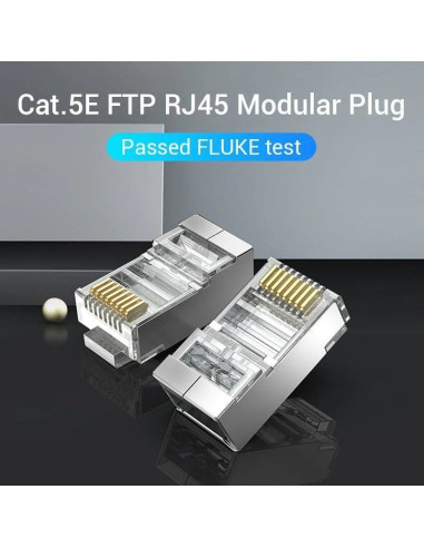 Conector rj45 vention idar0-50/ cat.5e/ 50 uds