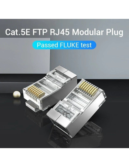 Conector rj45 vention idar0-50/ cat.5e/ 50 uds