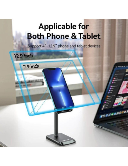Soporte para smartphone/tablet vention kcqb0/ negro