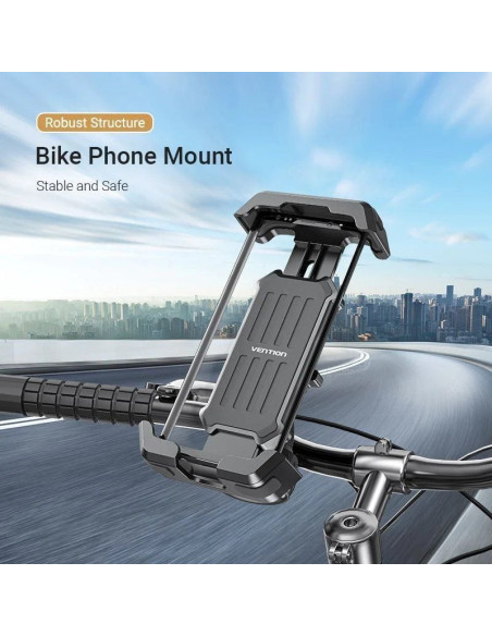 Soporte de smartphone para bici vention ksfb0/ negro