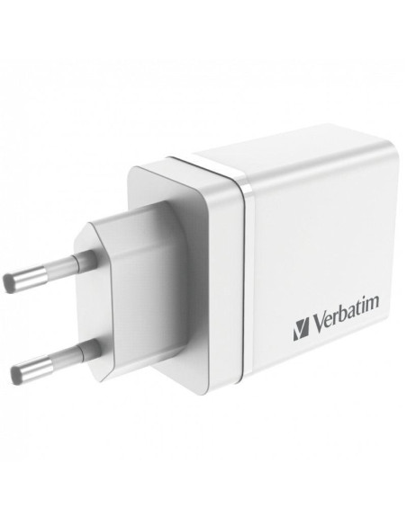 Cargador de pared verbatim chr-30eu2/ 1xusb tipo-c/ 3xusb/ 30w